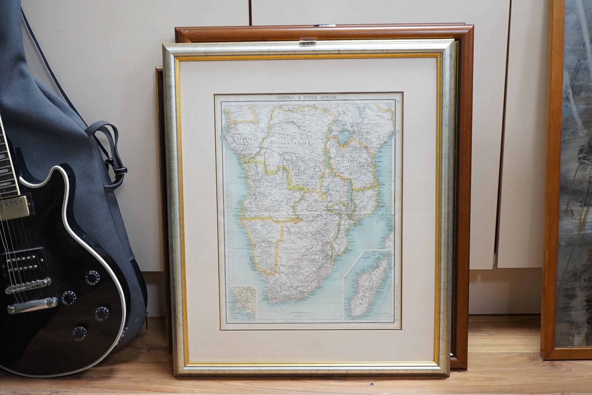 John Bartholomew / The XXth Citizens Atlas, Maps of British Central Africa Protectorate and Central and South Africa, 67 x 30cm and 43 x 34cm